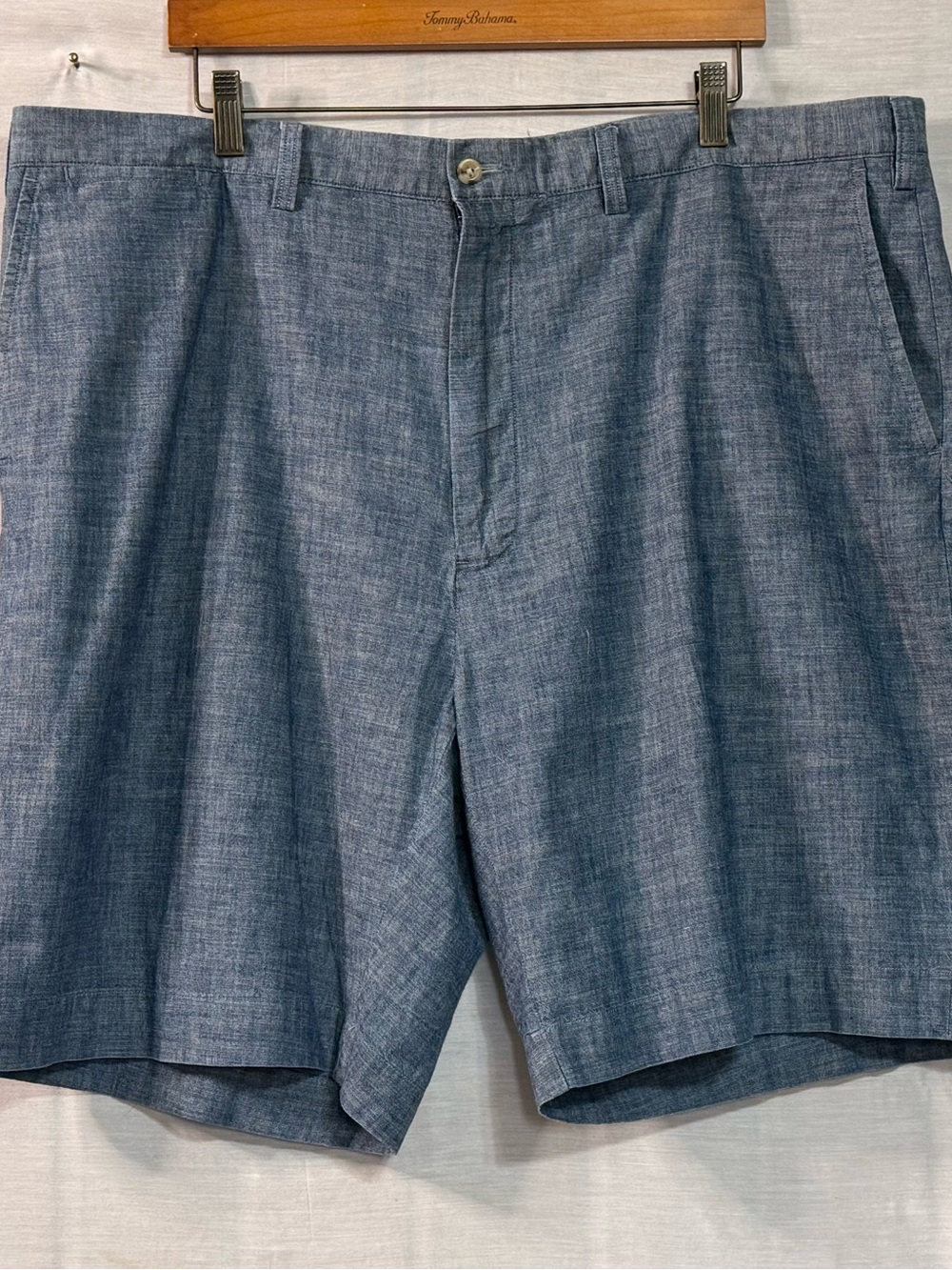 Polo Ralph Lauren Blue Chambray Pleated Shorts 44B